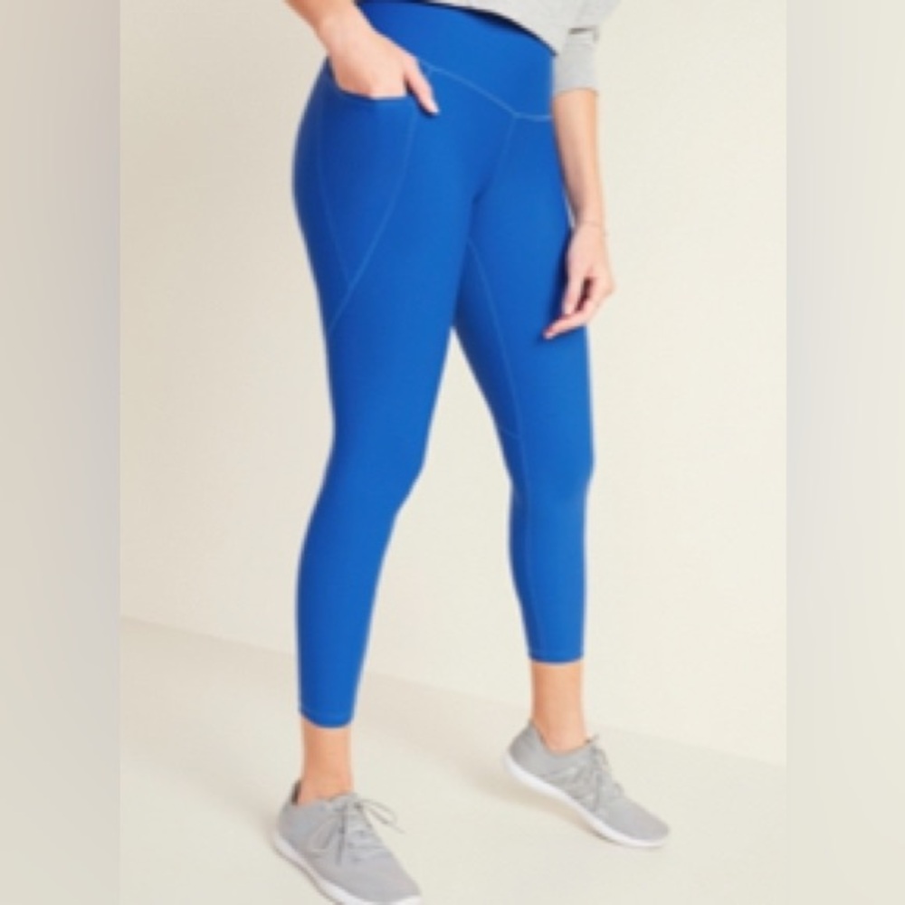 High-Waisted Elevate Powersoft 7/8-Length Side-Pocket Leggings For Women